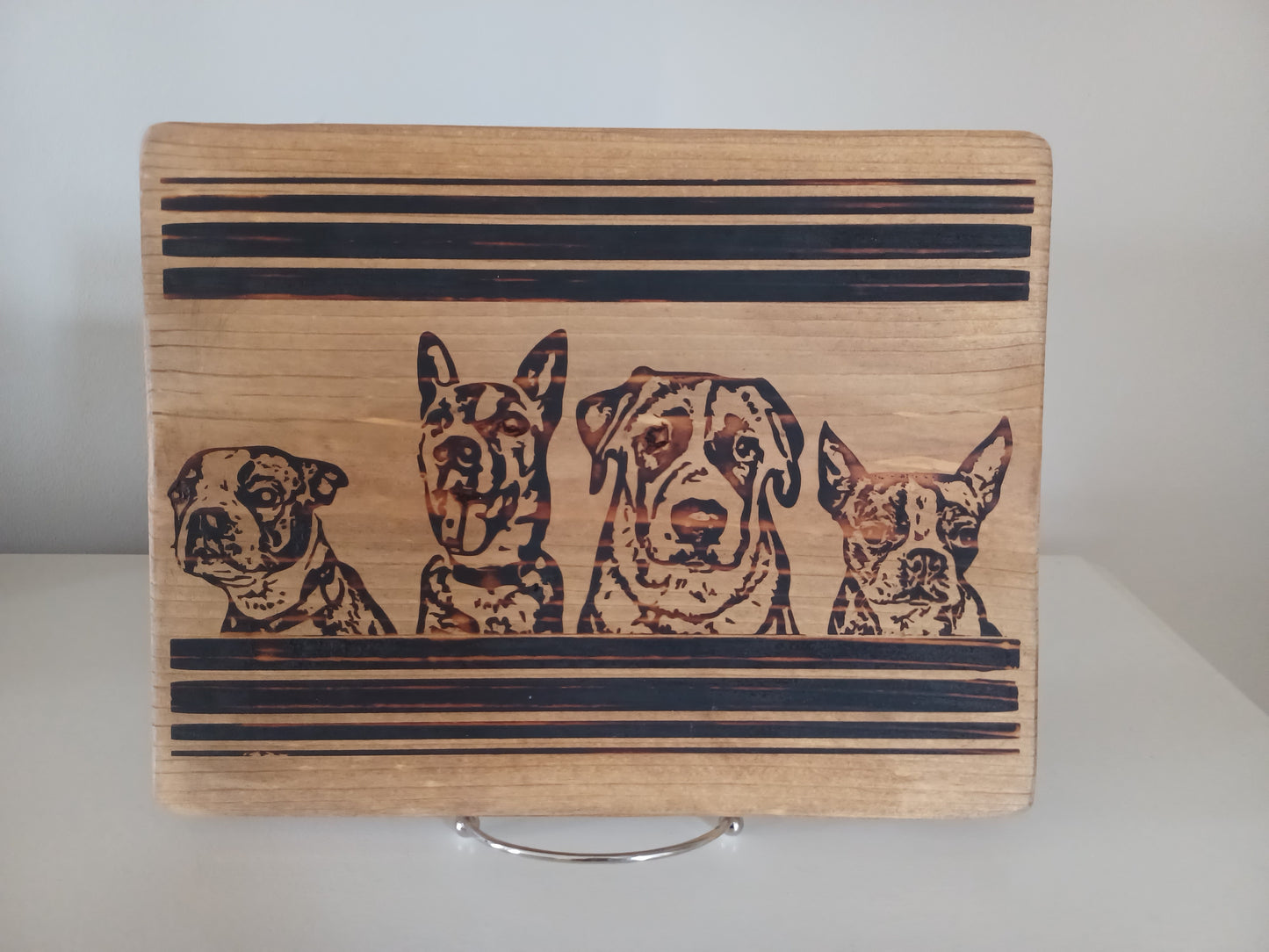 Wood-Burned Pet Portrait/Memory Board